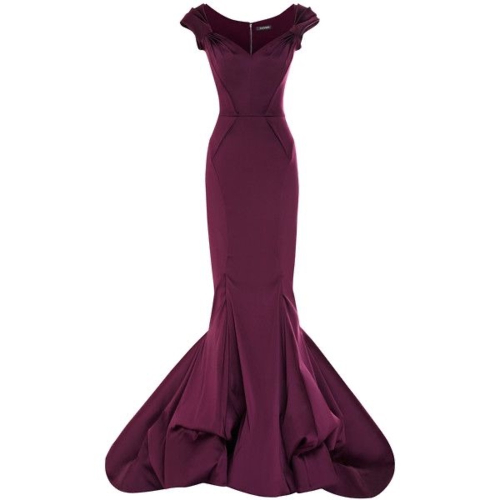 Zac Posen Stretch Duchesse mermaid gown